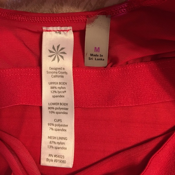 Athleta Criss Cross Workout Tank Coral M - Picture 4 of 4